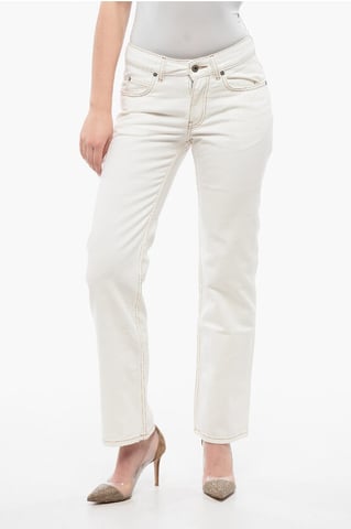 Visible Stitching 90S FIT VINTAGE Regular Fit Jeans 21cm in White