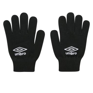 Umbro Childrens/Kids Gebreide Winterhandschoenen (Zwart)