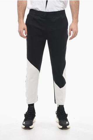 Skinny Fit MODERNIST joggingbroek met contrasterende details in zwart