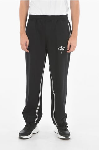JAMES HARDEN Baggy Joggers with BOLT STAR Print in Black