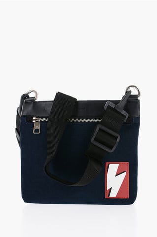 Nylon Sacoche with Removable Shoulder Strap in Blue
