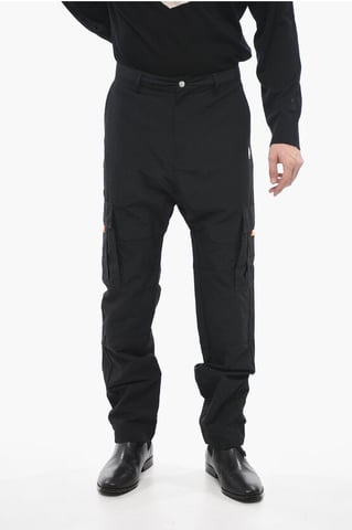 Nylon Cargobroek in Zwart