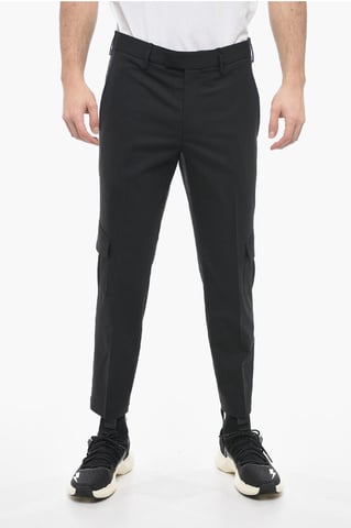Skinny Fit NATE Cargo Pants in Black