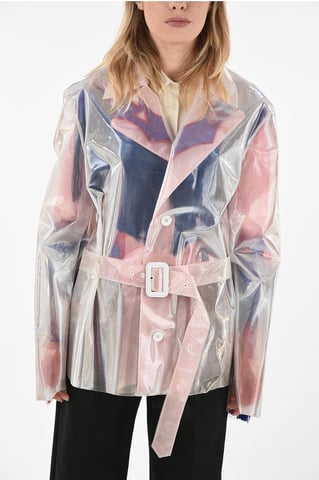 MM0 Single Breasted Trench in White