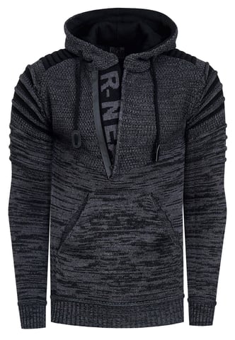 1/2 Zip Chunky Knit Future Hoodie