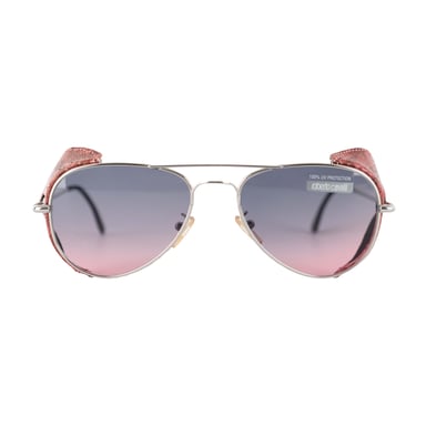 Roberto Cavalli Aviator Snakeskin Sunglasses - '10s