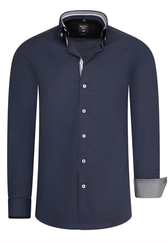Shirt with double collar