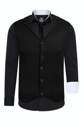 Shirt with vest and tie 3 piece set