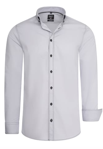 Long sleeve slim fit shirt with contrast seam