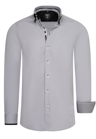 Shirt with double collar