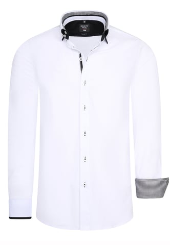 Shirt with double collar