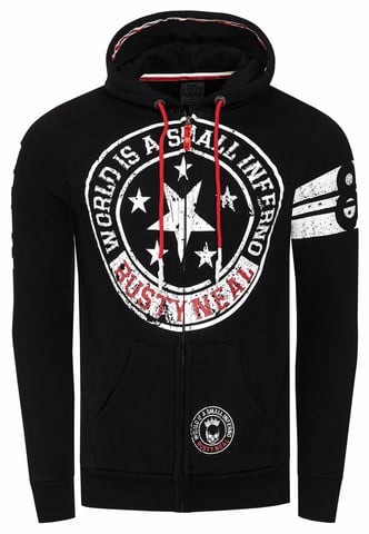 Sweat Jacket with Front Prints