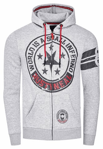 Sweat Jacket with Front Prints