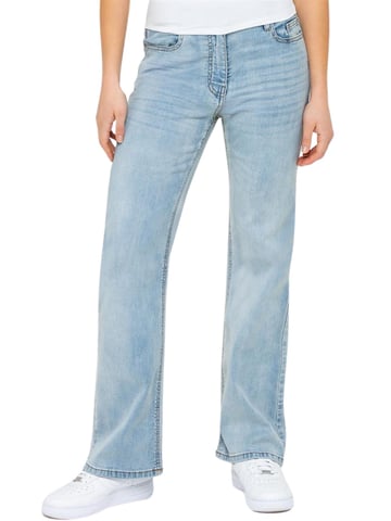 Enzo | Dames Jeans met Wijde Pijpen
