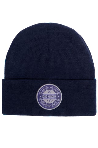 King Kerosin Herren Strickmütze American Legend navy