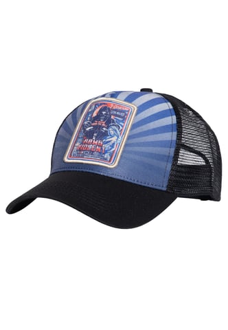 King Kerosin Herren Trucker Cap Raw & Violent blau