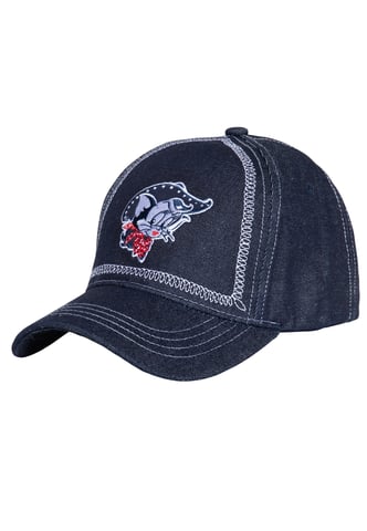 Queen Kerosin Damen Trucker Cap Rebel At Heart Texas Pride blau