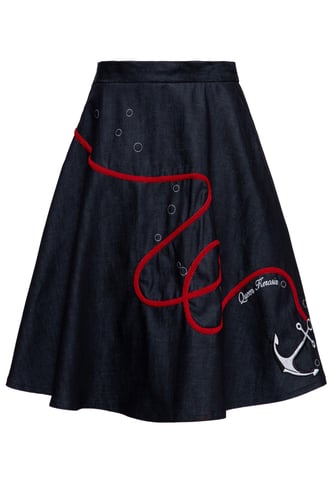 Queen Kerosin Damen Swing Rock Anchor dunkelblau
