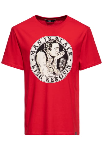 King Kerosin Herren T-Shirt Man in Black rot