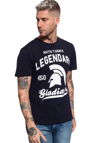Akito Tanaka Herren AKITO TANAKA Herren T-Shirt mit Frontprint Legendary navy