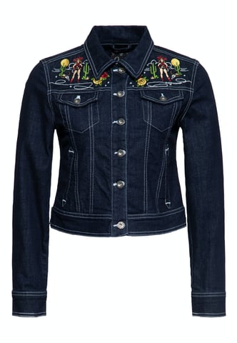 Queen Kerosin Damen Denim Jeansjacke Denim
