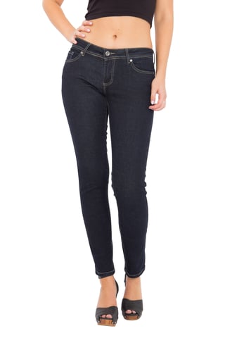 Way of Glory Damen WAY OF GLORY Jeans - slim fit & narrow leg - rinse wash Katy darkblue