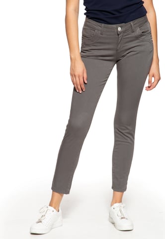 Amor, Truth & Trust Damen Slim Fit Hose Leoni grau