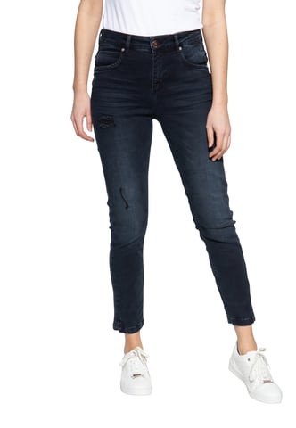 Amor, Truth & Trust Damen 5-Pocket Jeans Sun dunkelblau