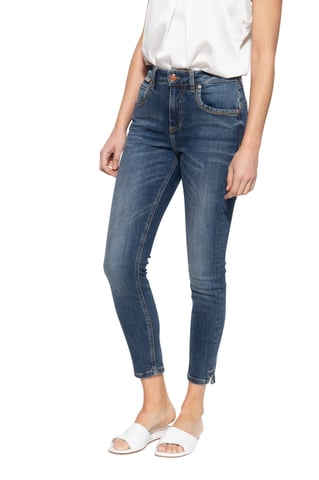 Amor, Truth & Trust Damen 5-Pocket Jeans Sun dunkelblau
