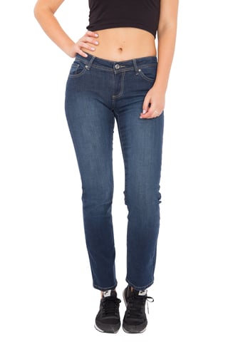 Way of Glory Damen WAY OF GLORY Jeans Britney regular fit & straight leg -dark blue wash Britney darkblue