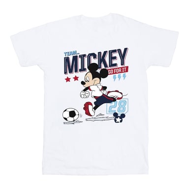 Disney Boys Mickey Mouse Team Mickey Football T-Shirt (White)
