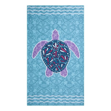 Mountain Warehouse Childrens/Kids Turtle Microfibre Towel (Mint)
