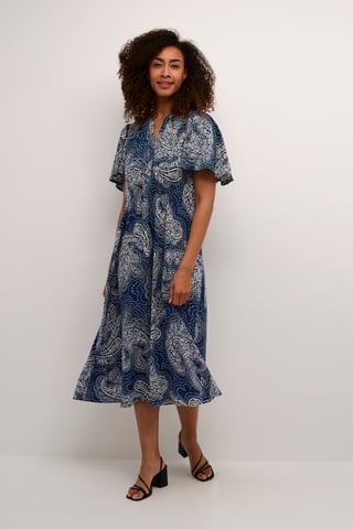 Jurk Relaxed fit blue white