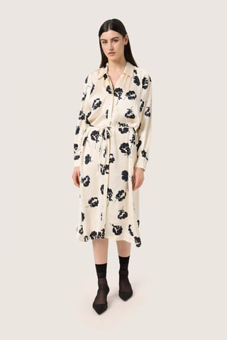 Jurk Loose fit black white