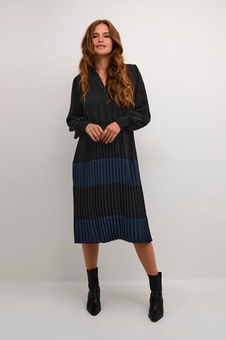 Jurk Feminine black blue