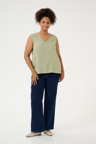 Mouwloos shirt Regular fit Oil Green
