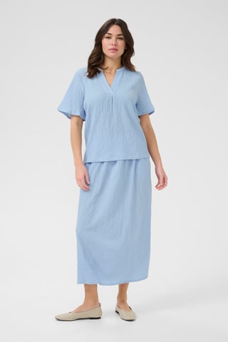 Blouse with short sleeve Regular fit Soft Chambray