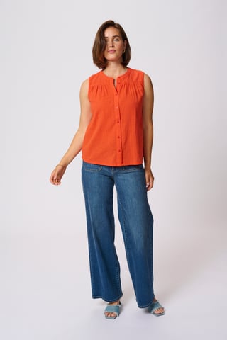 Blouse with short sleeve Regular fit Grenadine