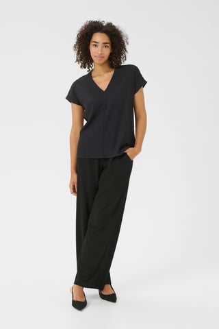 Sleeveless blouse Casual fit Black Deep