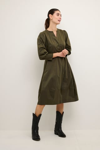 Dress Feminine Silhouette Burnt Olive