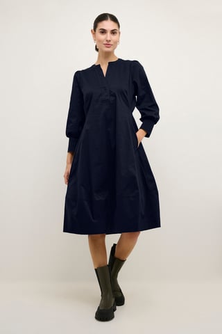 Dress Feminine Silhouette Blue Iris