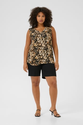 Top Regular fit Leopard Print