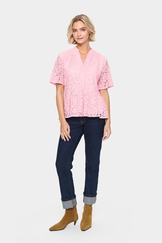 Blouse with short sleeve Regular fit Pink Nectar
