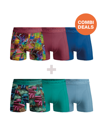 Muchachomalo - 3-pack + 3-pack Boxershorts Men - Combi deal