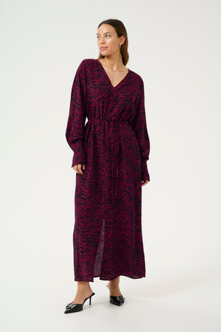 Jurk Loose fit Rumba Red/Black Animal multicolour