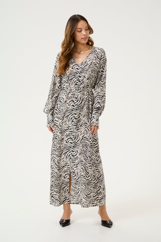 Dress Loose fit Black Oyster/Moonstruck Animal