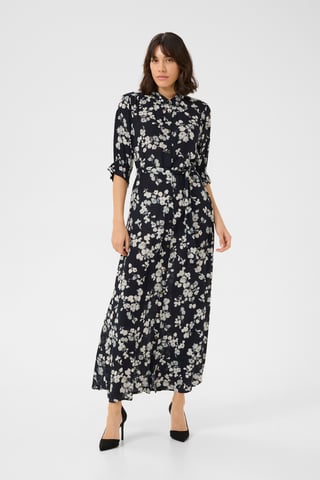Jurk Regular fit Marine Flower dark blue