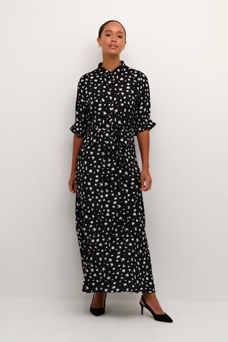 Dress Regular fit Black/White Abstract Print