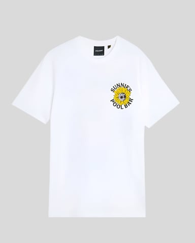 Lyle & Scott Sunnies Pool Bar Graphic T-Shirt - White