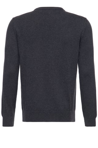 Way of Glory Herren WAY OF GLORY Herren Pullover mit Rundhals-Ausschnitt anthrazit